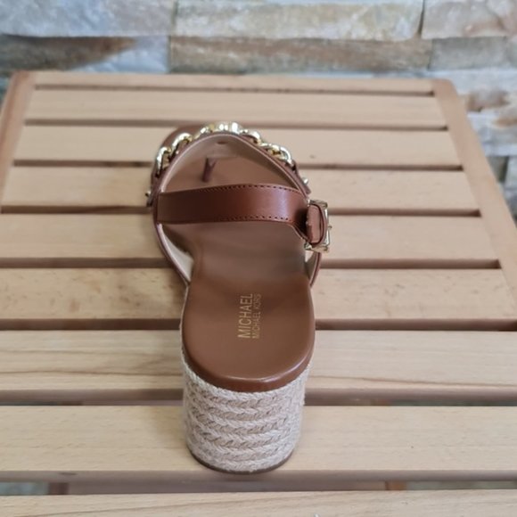 MICHAEL Michael Kors Roxane Leather Wedge Sandal - Picture 7 of 10